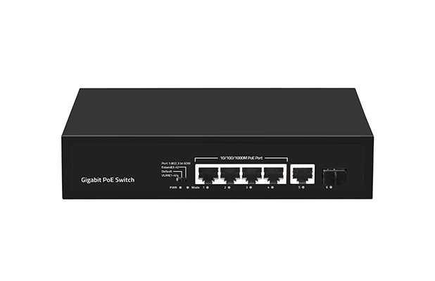 WOBICOM 6-Port Gigabit PoE Switch