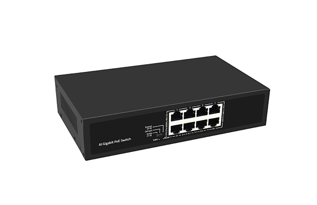 WOBICOM 8 Port Gigabit AI PoE Switch
