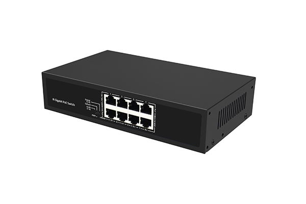 WOBICOM 8 Port Gigabit AI PoE Switch