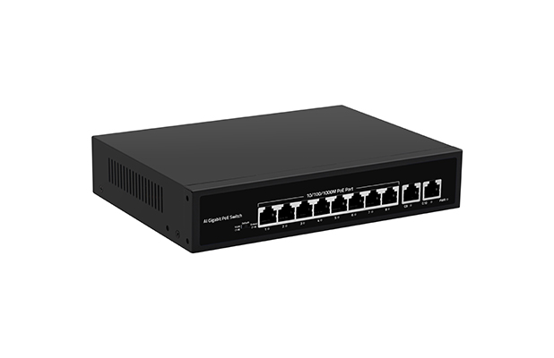 WOBICOM 10 Port Full Gigabit Intelligent Standard PoE Switch