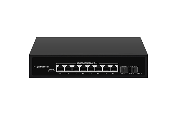 WOBICOM 10 Port With 2-SFP Ports Full Gigabit Intelligent Standard PoE Switch